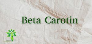 Beta Carotin dein natürlicher Begleiter