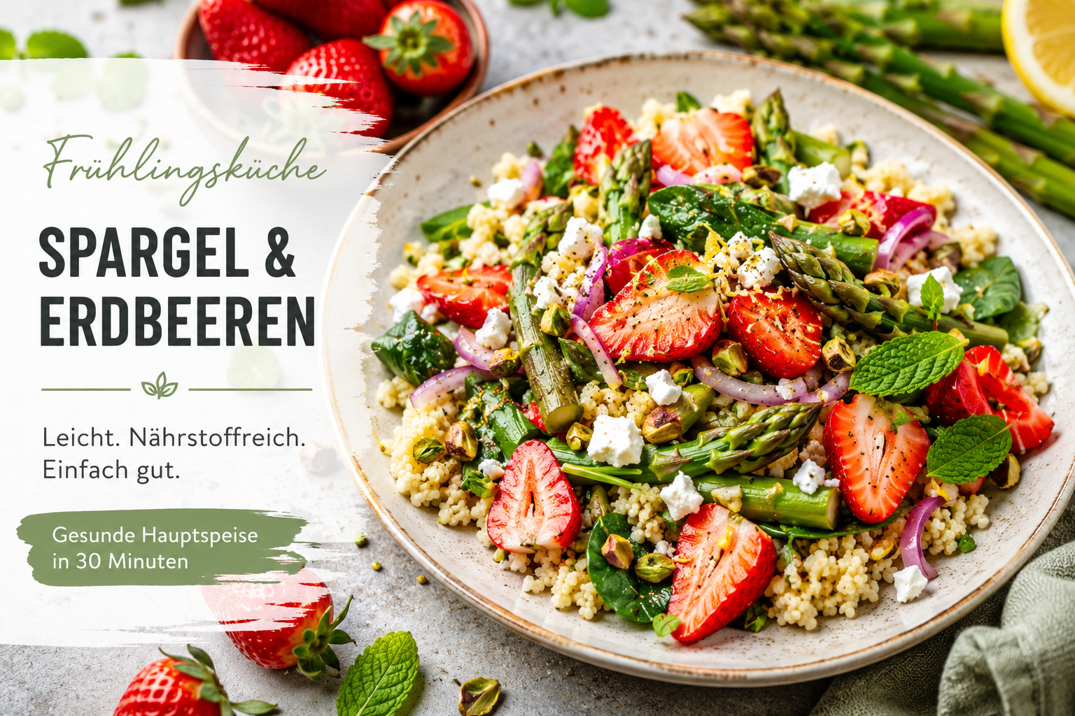 Spargel-Erdbeer-Pfanne